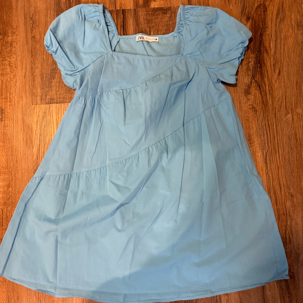 Zara/ Size S/ Blue flowy mini dress